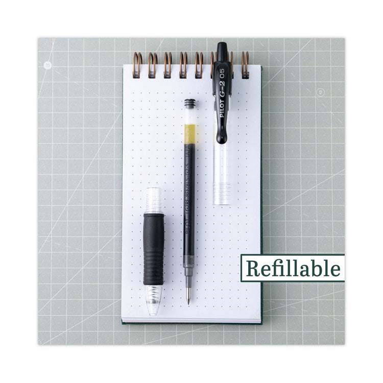Refill For Pilot B2p, Dr Grip, G2, G6, Mr Metropolitan, Precise Begreen And Q7 Gel Pens, Extra-Fine Tip, Black Ink, 2/pack