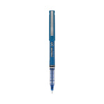 Precise V7 Rollerball Pen, Stick, Fine 0.7 mm, Blue Ink, Blue/Clear Barrel, Dozen