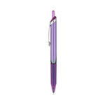 Precise V5RT Rollerball Pen, Retractable, Extra-Fine 0.5 mm, Purple Ink, Purple Barrel