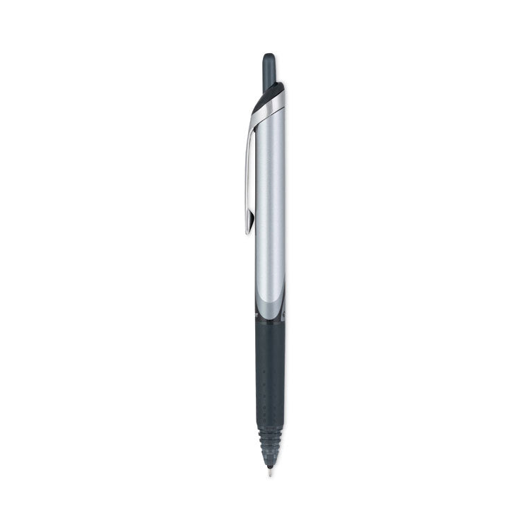 Precise V7RT Rollerball Pen, Retractable, Fine 0.7 mm, Black Ink, Black Barrel