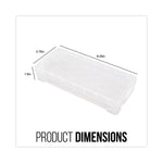 Super Stacker Pencil Box, 8.25" x 3.75" x 1.5", Clear