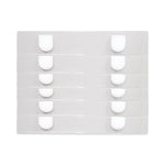 Panel Wall Sign Name Holder, Acrylic, 9 X 2, 6/pack, Clear