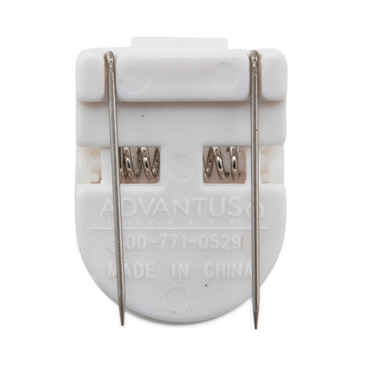 Wall Clips for Fabric Panels, 40 Sheet Capacity, White, 50/Box