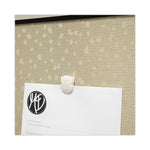 Wall Clips for Fabric Panels, 40 Sheet Capacity, White, 50/Box