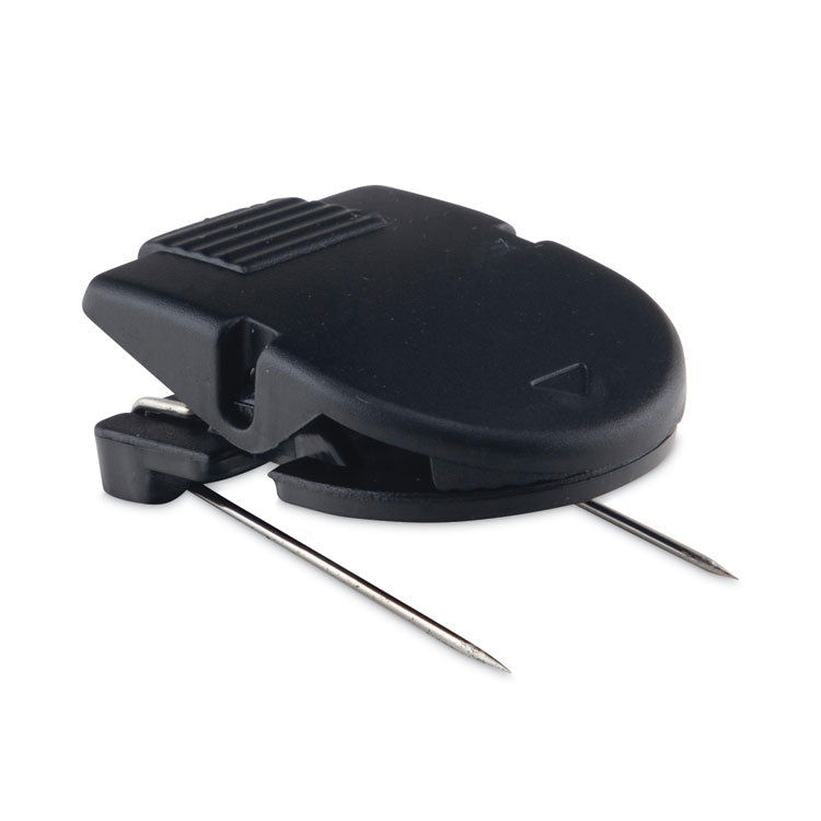 Wall Clips for Fabric Panels, 40 Sheet Capacity, Black, 20/Box