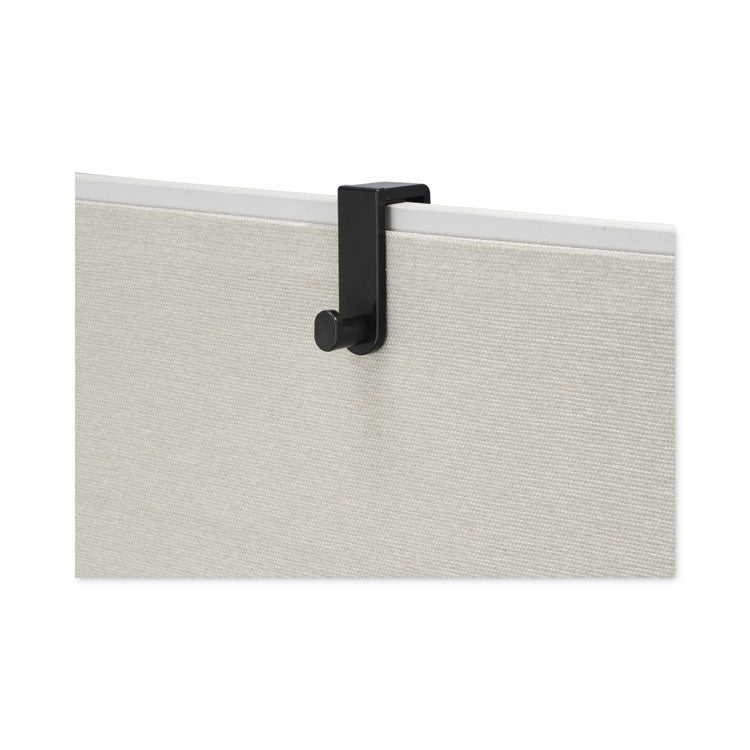 Plastic Coat Hook, 1-Hook, 1.75 x 5.25 x 4, Black