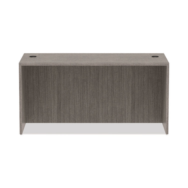 Alera Valencia Series Straight Front Desk Shell, 59.13" x 29.5" x 29.63", Gray