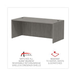 Alera Valencia Series Straight Front Desk Shell, 71" x 35.5" x 29.63", Gray