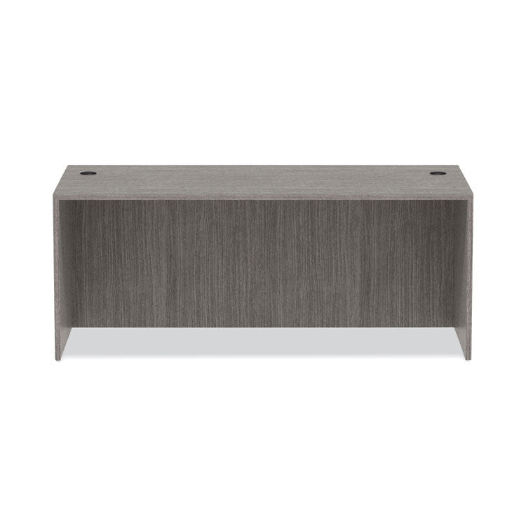 Alera Valencia Series Straight Front Desk Shell, 71" x 35.5" x 29.63", Gray