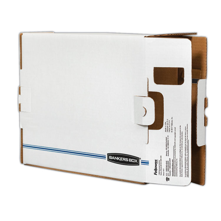 X-Ray Storage Boxes, 5" X 18.75" X 14.88", White/blue, 6/carton