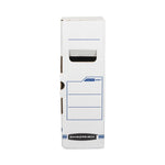 X-Ray Storage Boxes, 5" X 18.75" X 14.88", White/blue, 6/carton