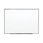 Fusion Nano-Clean Magnetic Whiteboard, 72" x 48", White Surface, Satin Aluminum Frame