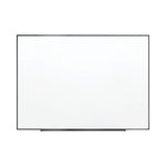 Fusion Nano-Clean Magnetic Whiteboard, 96" x 48", White Surface, Satin Aluminum Frame