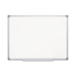 Earth Silver Easy Clean Magnetic Dry Erase Boards, 48" x 36", White Surface, Satin Aluminum Frame