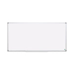 Earth Silver Easy Clean Magnetic Dry Erase Boards, 96" x 48", White Surface, Satin Aluminum Frame