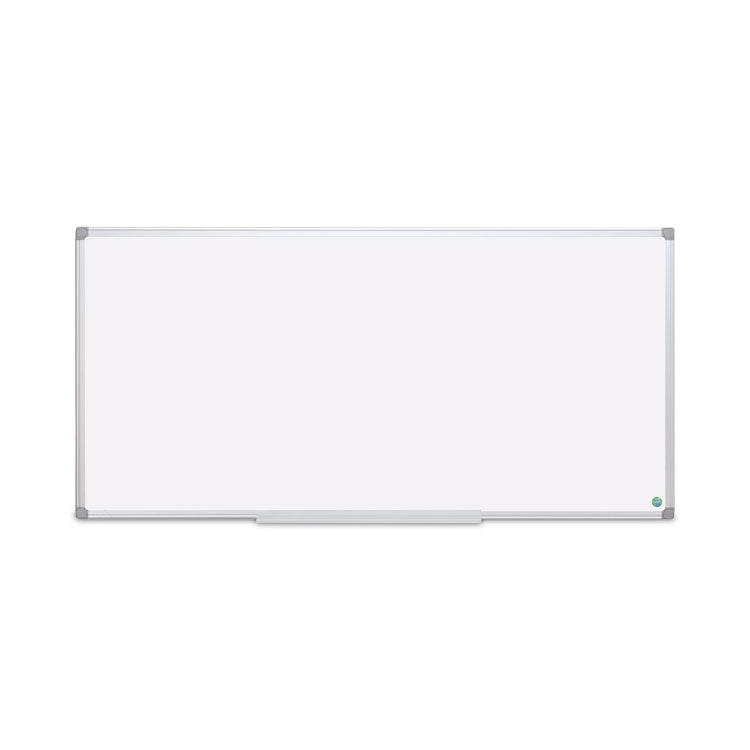 Earth Silver Easy Clean Magnetic Dry Erase Boards, 96" x 48", White Surface, Satin Aluminum Frame