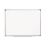 Earth Silver Easy Clean Dry Erase Boards, 36" x 24", White Surface, Satin Aluminum Frame