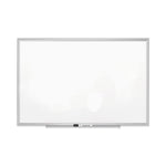 Classic Series Porcelain Magnetic Dry Erase Board, 36" x 24", White Surface, Satin Aluminum Frame