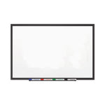Classic Series Porcelain Magnetic Dry Erase Board, 36" x 24", White Surface, Black Aluminum Frame