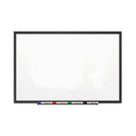 Classic Series Porcelain Magnetic Dry Erase Board, 48" x 36", White Surface, Black Aluminum Frame