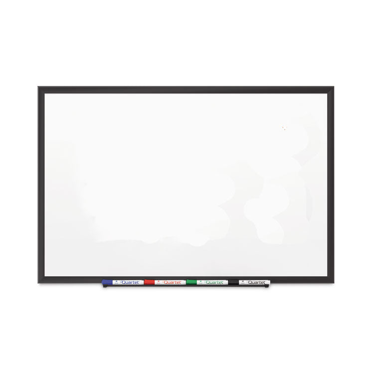 Classic Series Porcelain Magnetic Dry Erase Board, 60" x 36", White Surface, Black Aluminum Frame