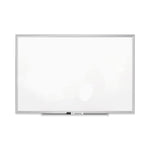 Classic Series Porcelain Magnetic Dry Erase Board, 72" x 48", White Surface, Satin Aluminum Frame