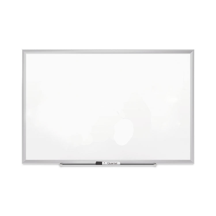 Classic Series Porcelain Magnetic Dry Erase Board, 72" x 48", White Surface, Satin Aluminum Frame