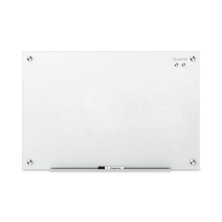 Infinity Magnetic Glass Marker Board, 24" x 18", White Surface