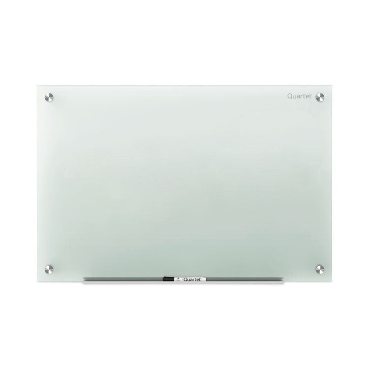 Infinity Magnetic Glass Marker Board, 72" x 48", White Surface