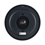 Round Wall Clock, 13.5" Overall Diameter, Black Case, 1 Aa (sold Separately)