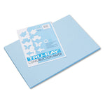 Tru-Ray Construction Paper, 76 lb Text Weight, 12 x 18, Sky Blue, 50/Pack