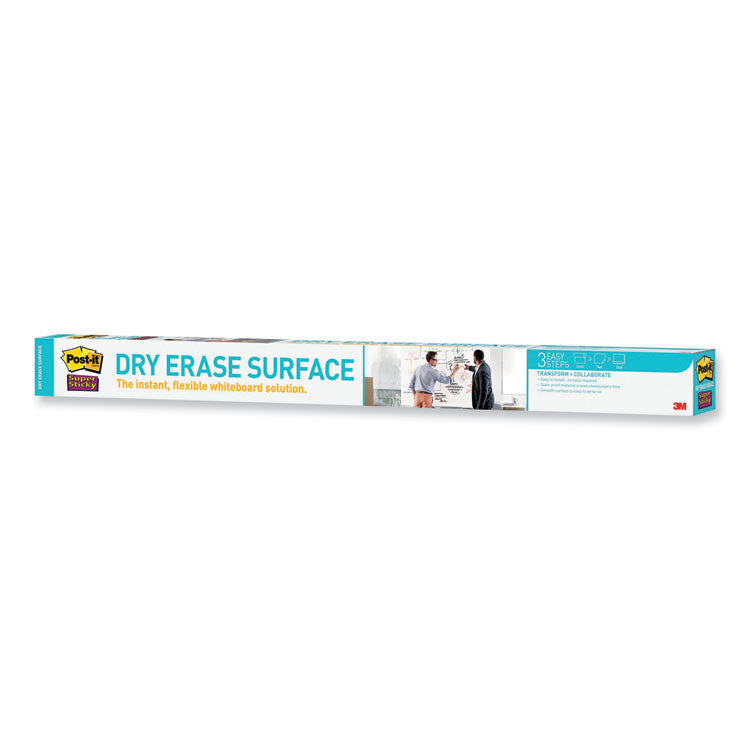 Dry Erase Surface, Laminate Film, 96" x 7 mil x 48", White