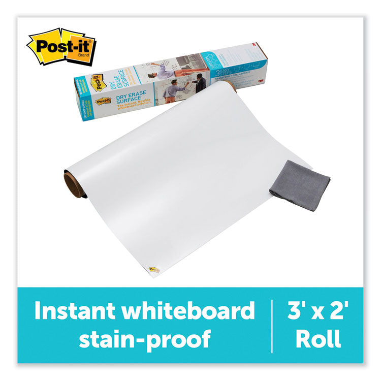 Dry Erase Surface, Laminate Film, 36" x 7 mil x 24", White