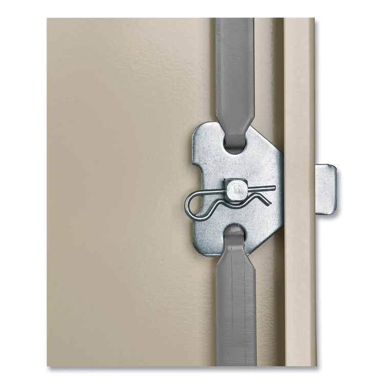 78" High Deluxe Cabinet, 36w X 24d X 78h, Light Gray