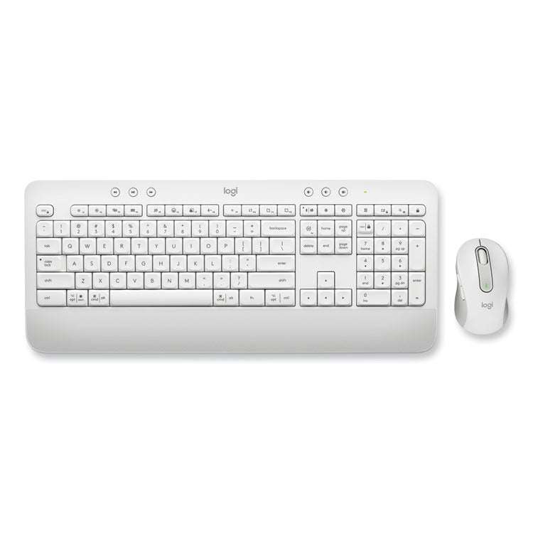 Signature MK650 Wireless Keyboard and Mouse Combo for Business, 2.4 GHz Frequency/32 ft Wireless Range, Off White