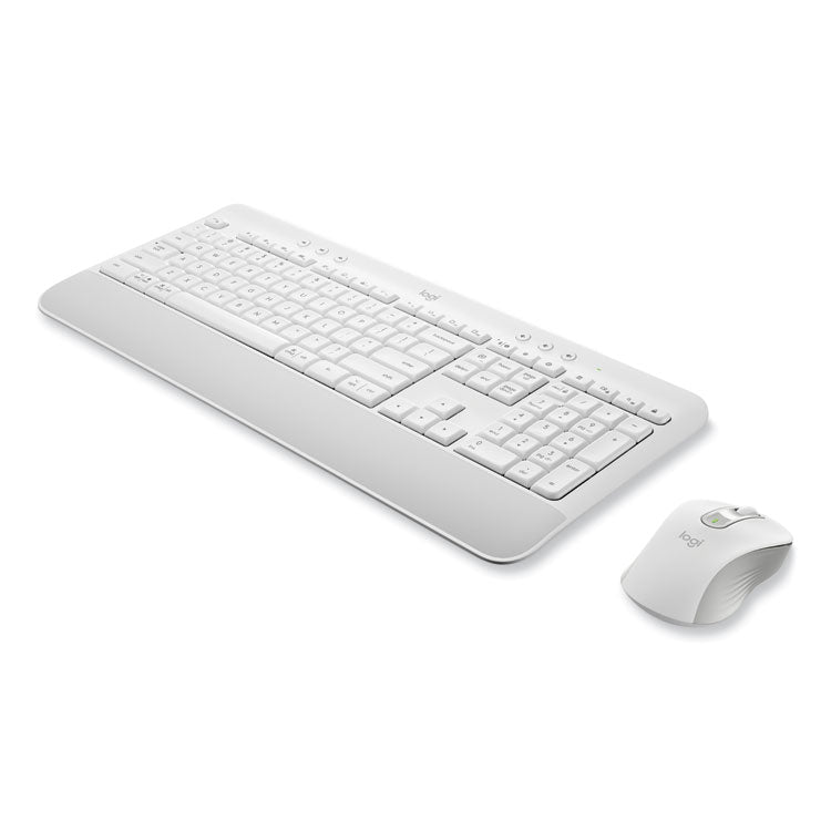 Signature MK650 Wireless Keyboard and Mouse Combo for Business, 2.4 GHz Frequency/32 ft Wireless Range, Off White