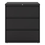 Lateral File, 3 Legal/Letter/A4/A5-Size File Drawers, Black, 36" x 18.63" x 40.25"