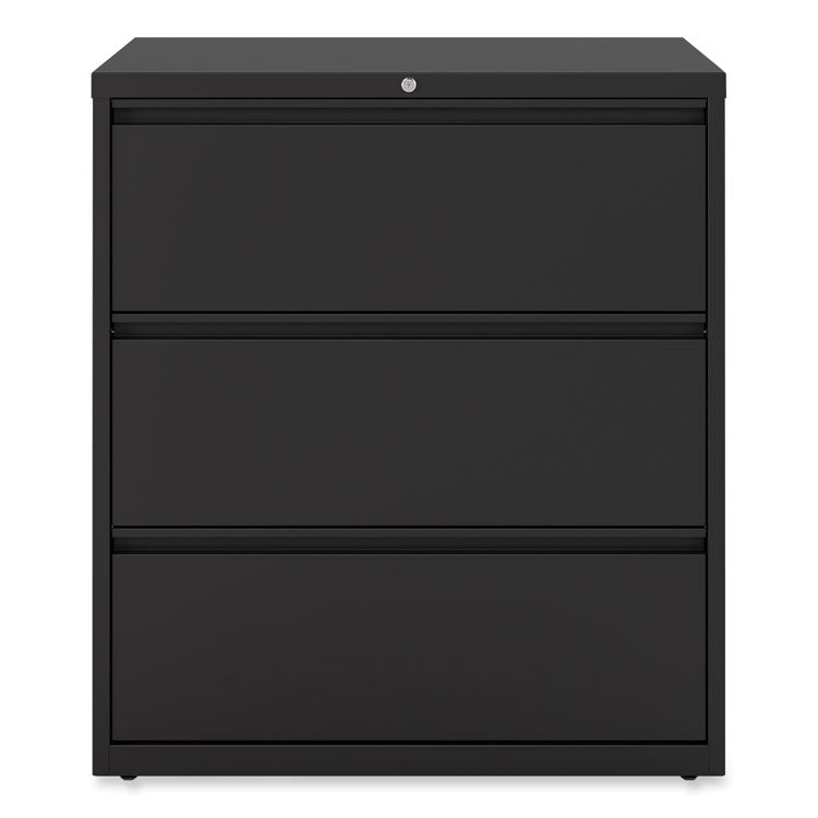 Lateral File, 3 Legal/Letter/A4/A5-Size File Drawers, Black, 36" x 18.63" x 40.25"