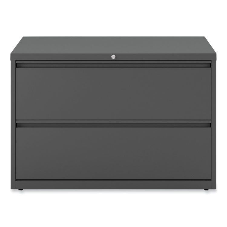 Lateral File, 2 Legal/Letter-Size File Drawers, Charcoal, 42" x 18.63" x 28"