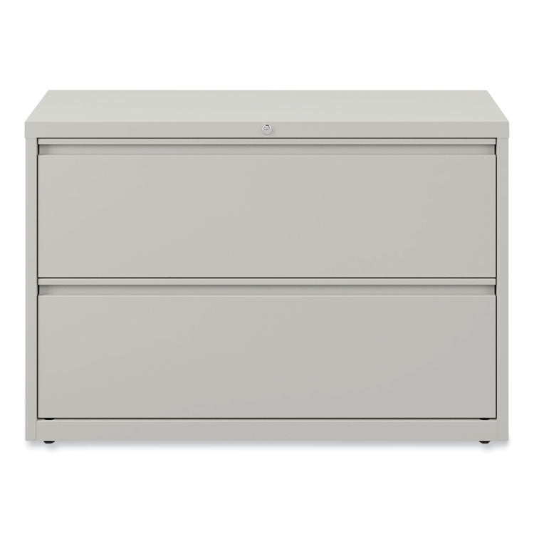 Lateral File, 2 Legal/Letter-Size File Drawers, Light Gray, 42" x 18.63" x 28"