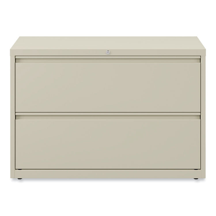 Lateral File, 2 Legal/Letter-Size File Drawers, Putty, 42" x 18.63" x 28"