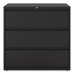 Lateral File, 3 Legal/Letter/A4/A5-Size File Drawers, Black, 42" x 18.63" x 40.25"