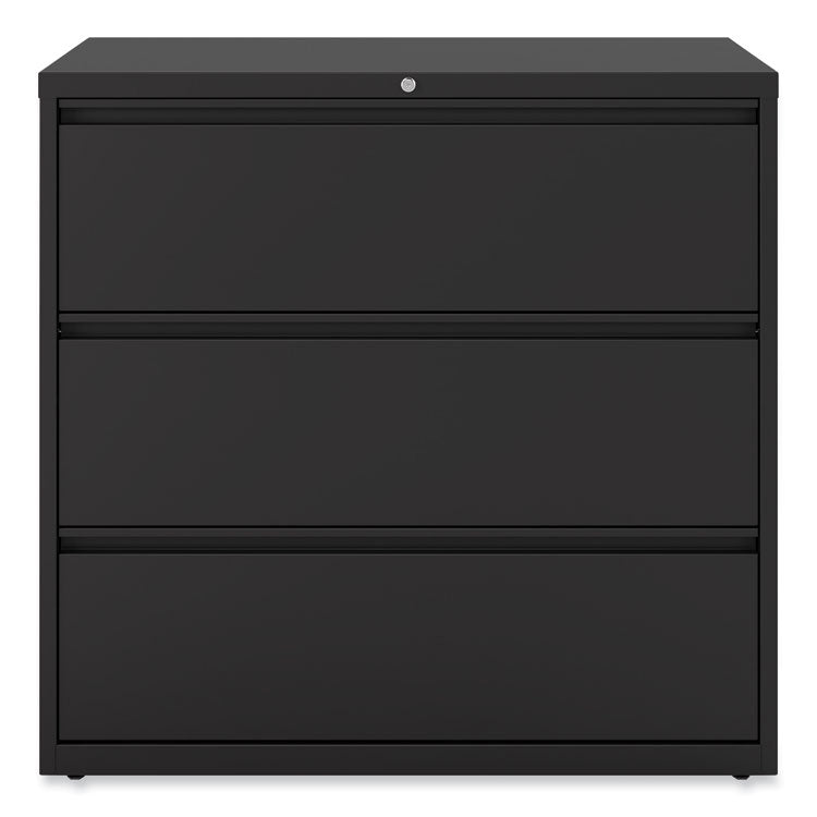 Lateral File, 3 Legal/Letter/A4/A5-Size File Drawers, Black, 42" x 18.63" x 40.25"