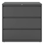 Lateral File, 3 Legal/Letter/A4/A5-Size File Drawers, Charcoal, 42" x 18.63" x 40.25"