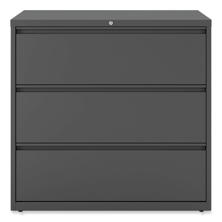 Lateral File, 3 Legal/Letter/A4/A5-Size File Drawers, Charcoal, 42" x 18.63" x 40.25"