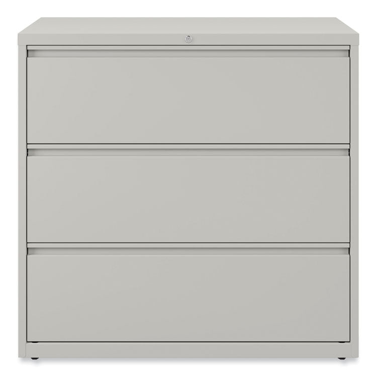 Lateral File, 3 Legal/Letter/A4/A5-Size File Drawers, Light Gray, 42" x 18.63" x 40.25"