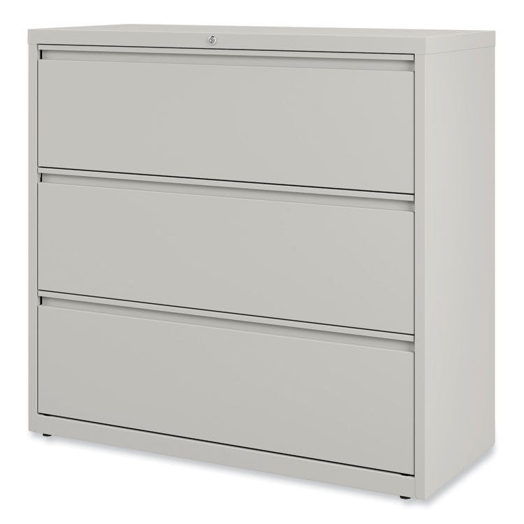 Lateral File, 3 Legal/Letter/A4/A5-Size File Drawers, Light Gray, 42" x 18.63" x 40.25"