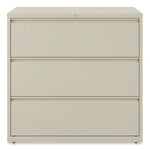 Lateral File, 3 Legal/Letter/A4/A5-Size File Drawers, Putty, 42" x 18.63" x 40.25"