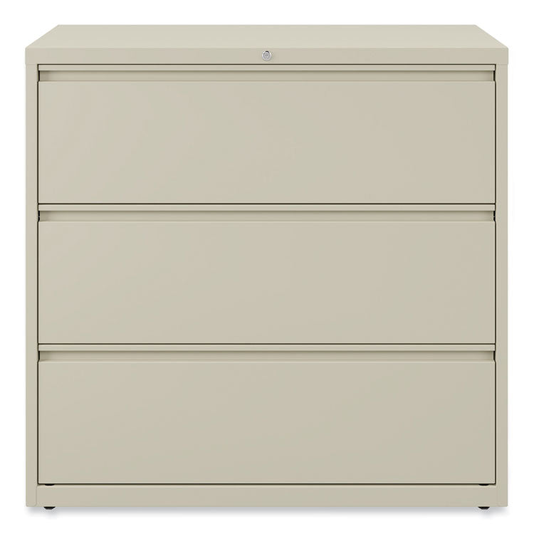 Lateral File, 3 Legal/Letter/A4/A5-Size File Drawers, Putty, 42" x 18.63" x 40.25"