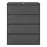 Lateral File, 4 Legal/Letter/A4/A5-Size File Drawers, Charcoal, 42" x 18.63" x 52.5"